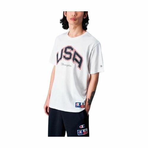 Kortærmet T-shirt til Mænd Champion Crewneck M