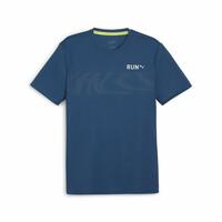 Kortærmet T-shirt til Mænd Puma Run Favourite Mørkeblå L