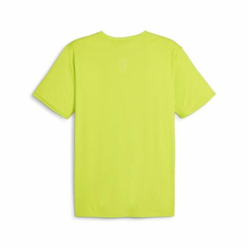 Kortærmet T-shirt til Mænd Puma RUN FAVORITE S GRA Lysegrøn XL