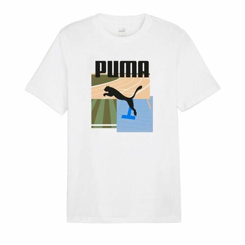 Kortærmet T-shirt til Mænd Puma GRAPHICS Summer Hvid XL