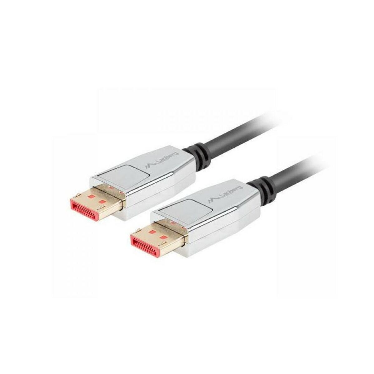 Lanberg DisplayPort-kabel 1 m - sort billede