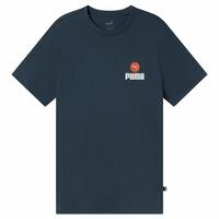 Kortærmet T-shirt til Mænd Puma Bppo-000745 Mørkeblå L