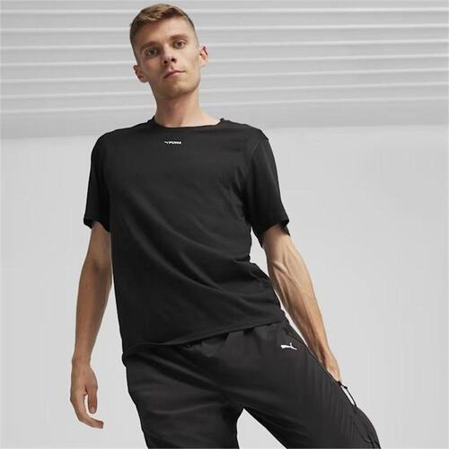 Kortærmet T-shirt til Mænd Puma FIT Triblend Sort XL