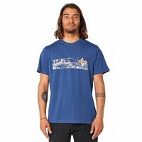 Kortærmet T-shirt til Mænd Rip Curl Paradise Land Blå S