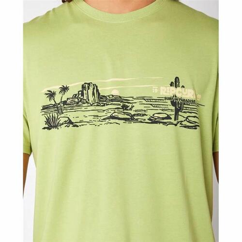 Kortærmet T-shirt til Mænd Rip Curl Paradise Land Lysegrøn S