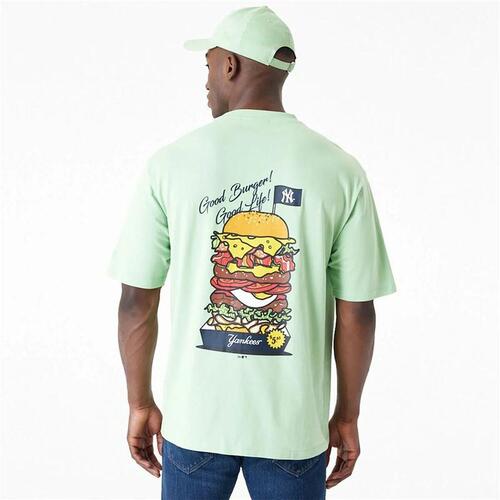 Kortærmet T-shirt til Mænd New Era New York Yankees MLB Burger L