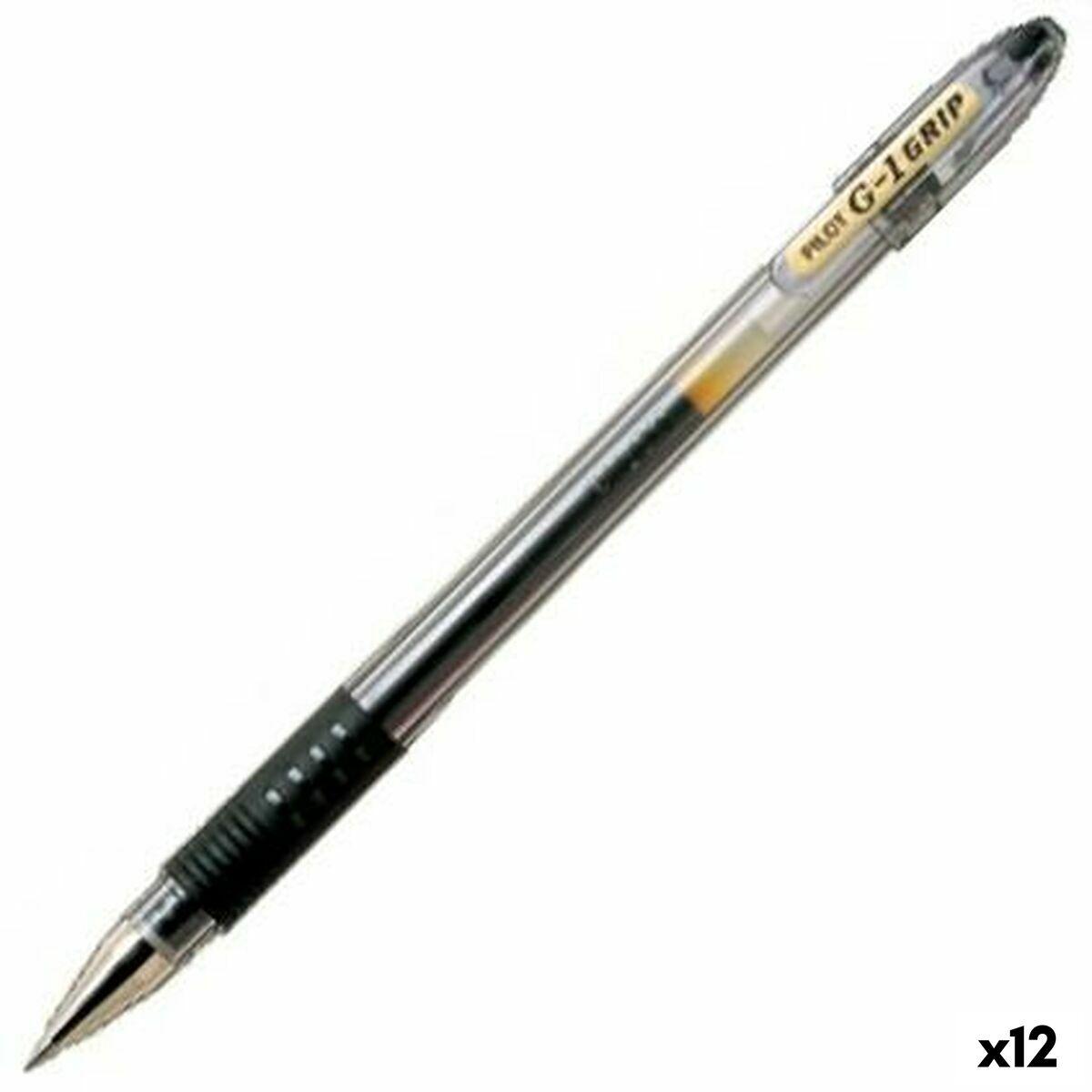 Pilot G-1 gelkuglepen - sort, 0,32 mm (12 stk.)