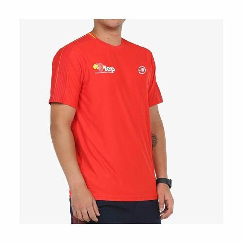 Kortærmet T-shirt til Mænd Bullpadel Exudo Rød S