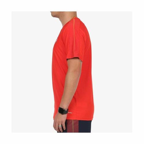 Kortærmet T-shirt til Mænd Bullpadel Exudo Rød S