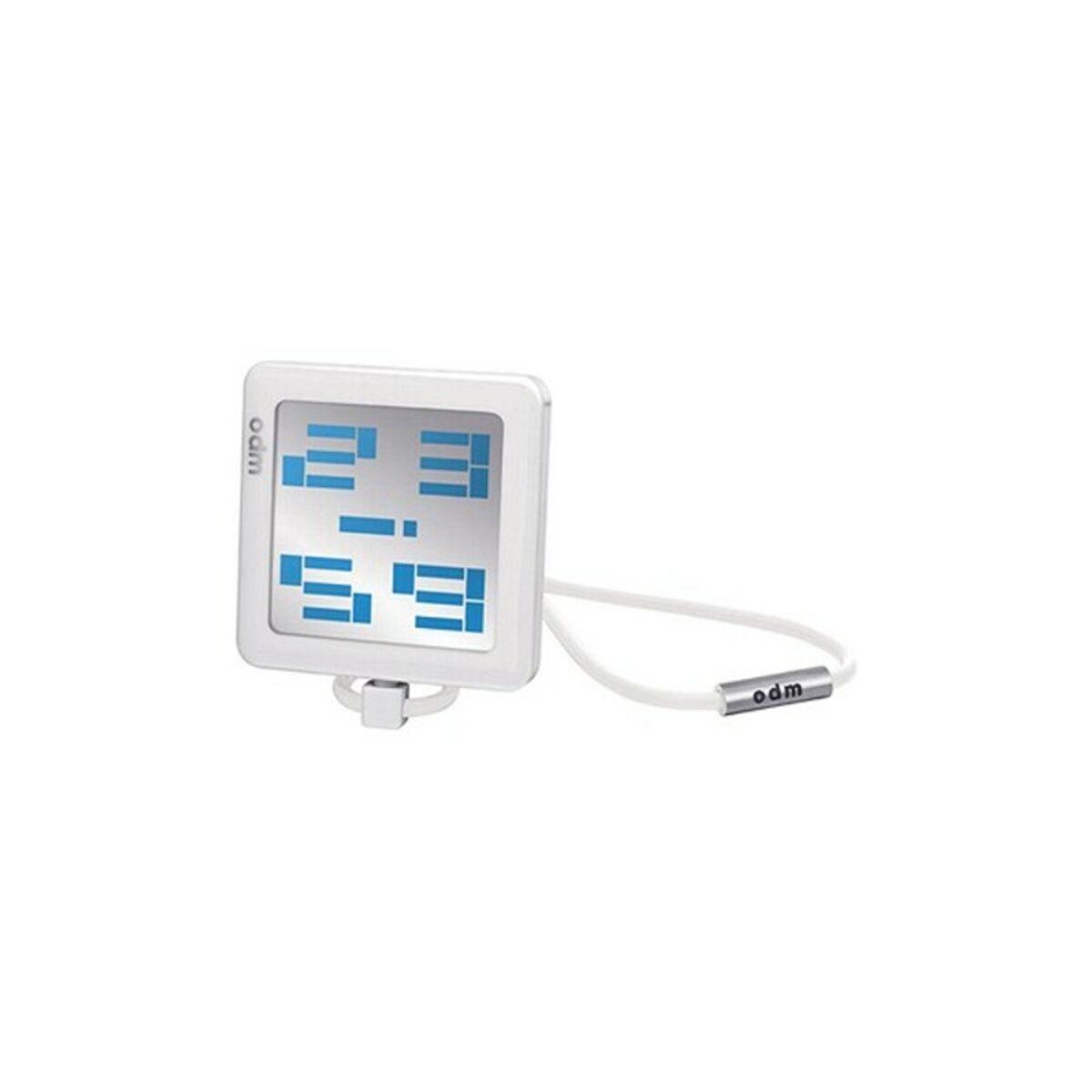 ODM DD102-2 lommeur - hvid/sølvfarvet digitalt design