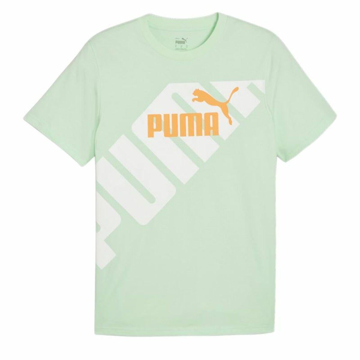 Puma POWER Graphic T-shirt til mænd - Cyan, XL billede
