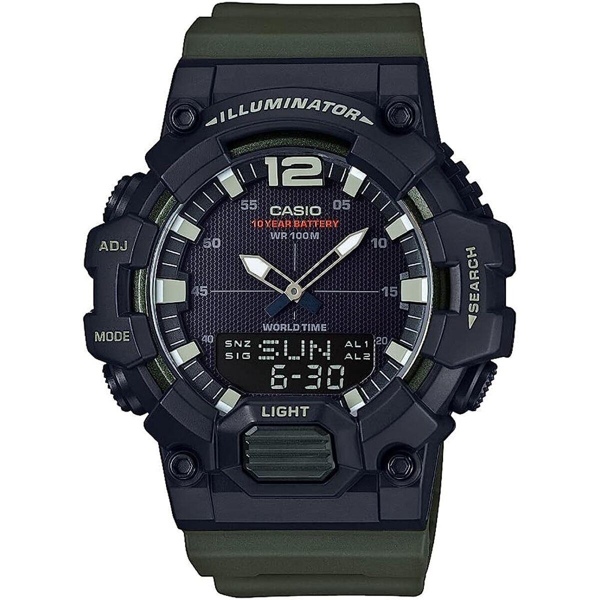 Casio herreur ILLUMINATOR Black/Army Green Ø 48 mm