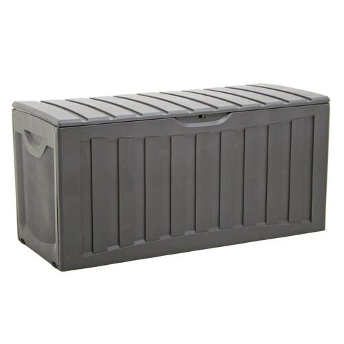 Opbevaringsboks 118x53x57 cm polypropylen sort