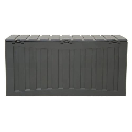 Opbevaringsboks 118x53x57 cm polypropylen sort