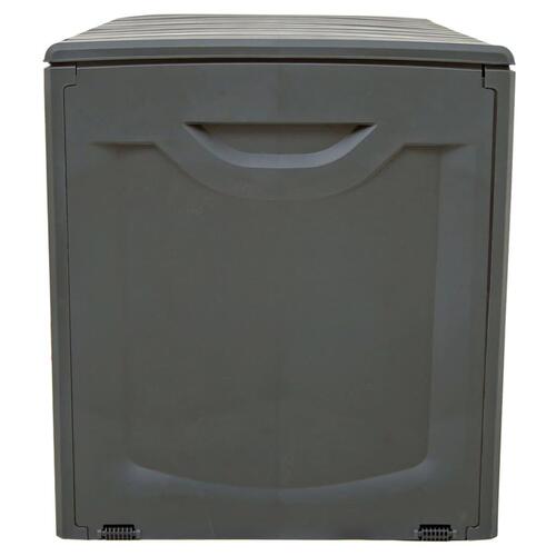 Opbevaringsboks 118x53x57 cm polypropylen sort