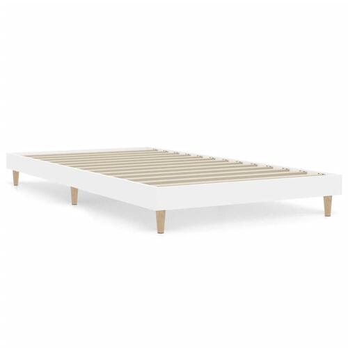 Sengeramme 90x200 cm konstrueret træ hvid