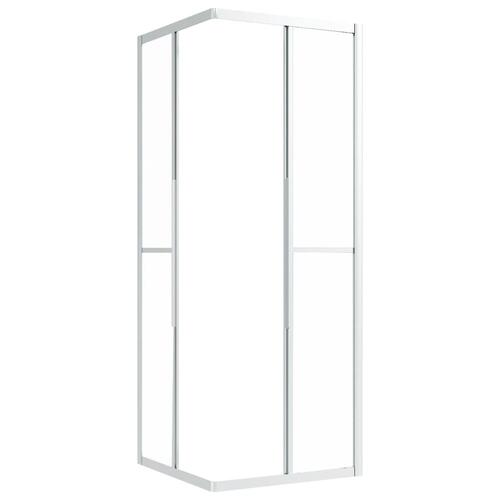 Brusekabine 80x80x180 cm matteret sikkerhedsglas