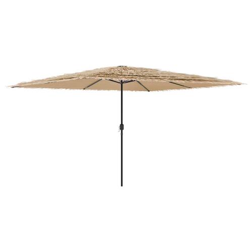 Haveparasol med stålstang 388x388x248 cm brun