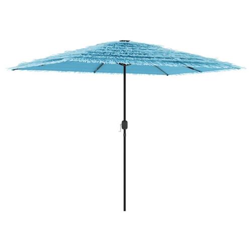 Haveparasol med stålstang 300x200x250 cm blå
