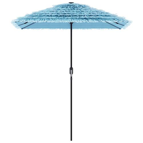 Haveparasol med stålstang 300x200x250 cm blå