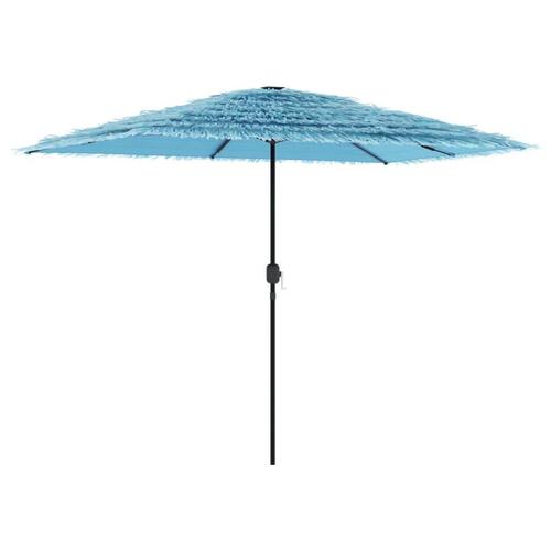 Haveparasol med stålstang 300x200x250 cm blå