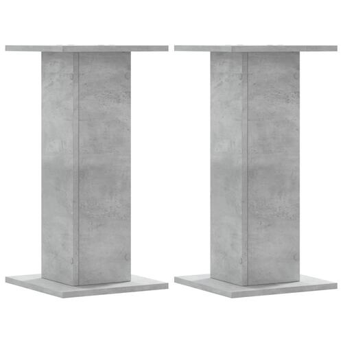 Højtalerstativer 2 stk. 30x30x60 cm konstrueret træ betongrå