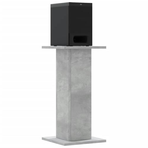 Højtalerstativer 2 stk. 30x30x60 cm konstrueret træ betongrå