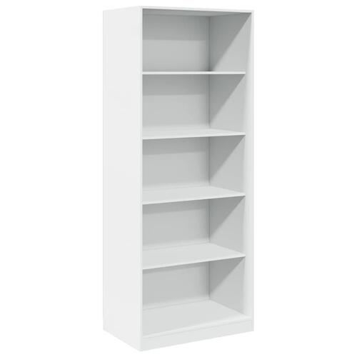 Klædeskab 80x50x200 cm konstrueret træ hvid