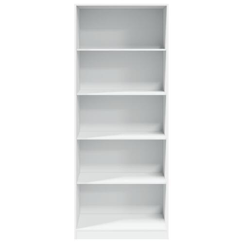 Klædeskab 80x50x200 cm konstrueret træ hvid