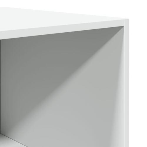 Klædeskab 80x50x200 cm konstrueret træ hvid