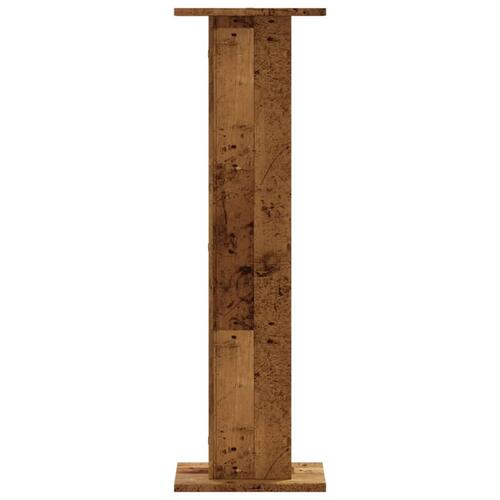 Højtalerstativer 2 stk. 30x30x95 cm konstrueret træ antikt træ
