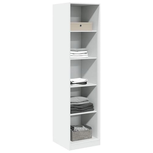Klædeskab 50x50x200 cm konstrueret træ hvid