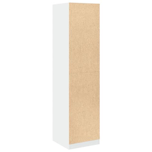 Klædeskab 50x50x200 cm konstrueret træ hvid