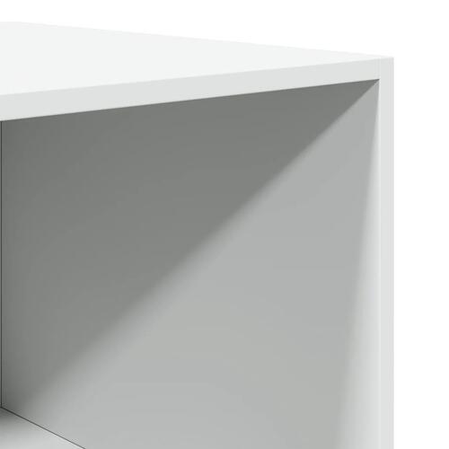 Klædeskab 50x50x200 cm konstrueret træ hvid
