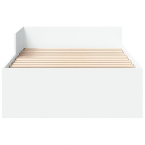 Sengeramme med sengeheste 100 x 200 cm - hvid