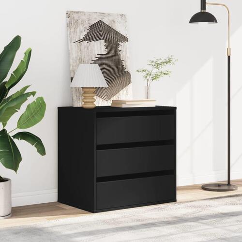 Kommode til hjørne 60x41x58 cm konstrueret træ sort