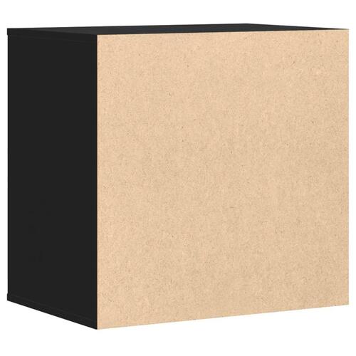 Kommode til hjørne 60x41x58 cm konstrueret træ sort