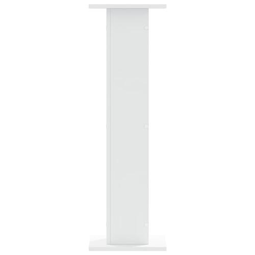 Højtalerstativer 2 stk. 30x30x95 cm konstrueret træ hvid