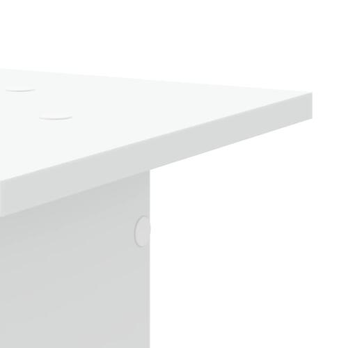 Højtalerstativer 2 stk. 30x30x95 cm konstrueret træ hvid