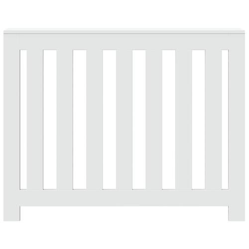 Radiatorskjuler 104x20x82 cm konstrueret træ hvid