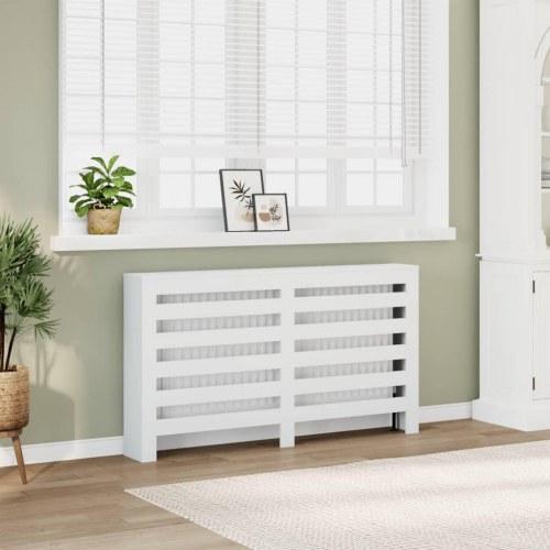 Radiatorskjuler med hylde 149 x 20 x 82 cm - hvid