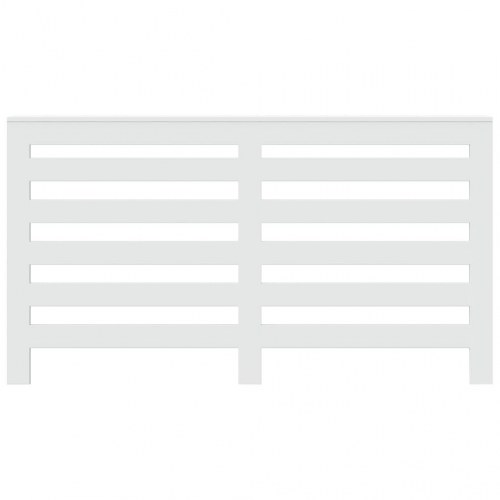 Radiatorskjuler med hylde 149 x 20 x 82 cm - hvid