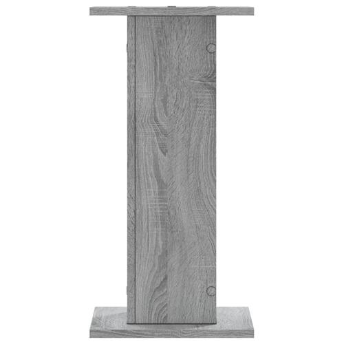 Højtalerstativer 2stk. 30x30x60cm konstrueret træ grå sonoma-eg