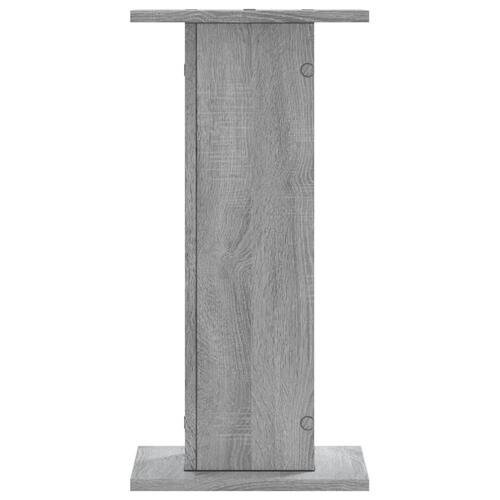 Højtalerstativer 2stk. 30x30x60cm konstrueret træ grå sonoma-eg