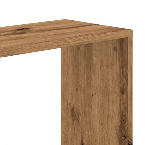 Bogreol 45x23,5x162,5 cm 5 hylder konstrueret træ eg