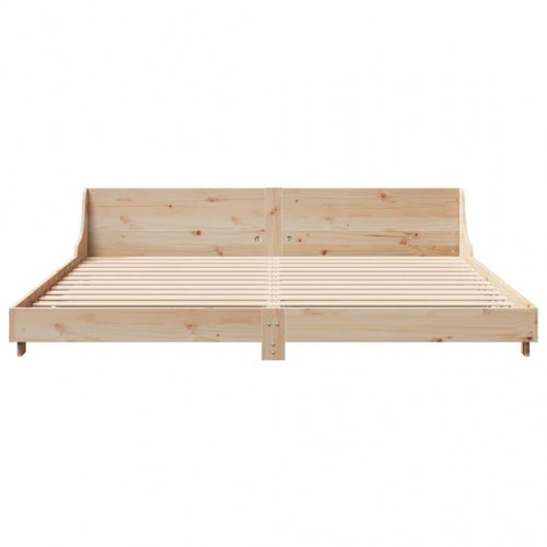 Sengeramme uden madras 180x200 cm massivt fyrretræ