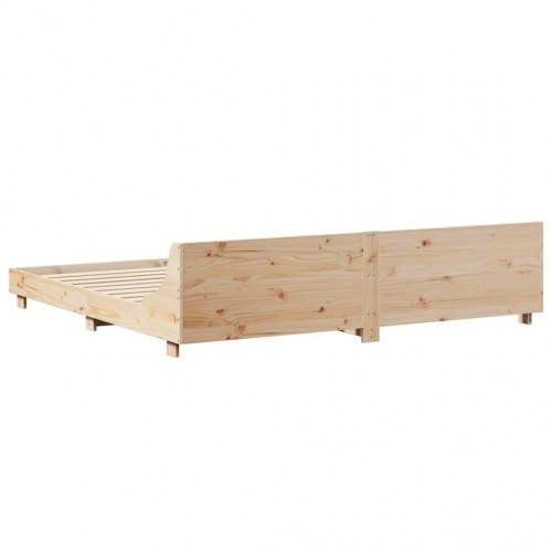 Sengeramme uden madras 180x200 cm massivt fyrretræ