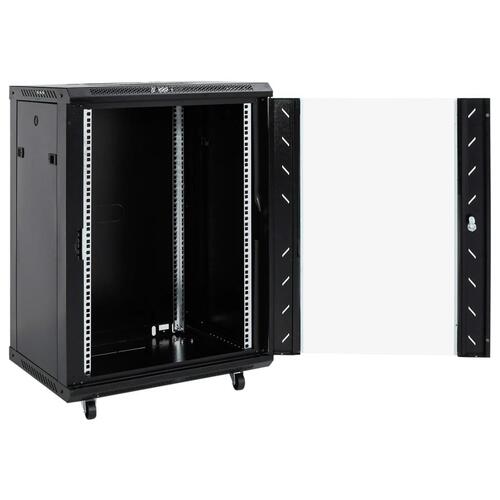 Netværksskab 53x40x80 cm 15U 19" IP20 sort