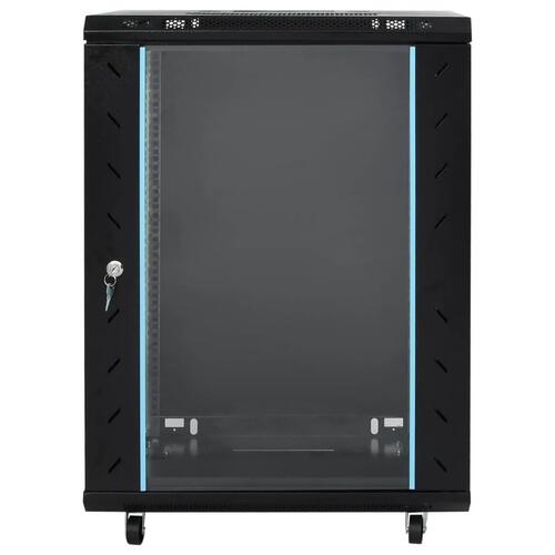 Netværksskab 53x40x80 cm 15U 19" IP20 sort