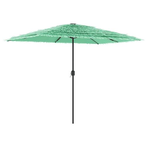 Haveparasol med stålstang 300x200x250 cm grøn